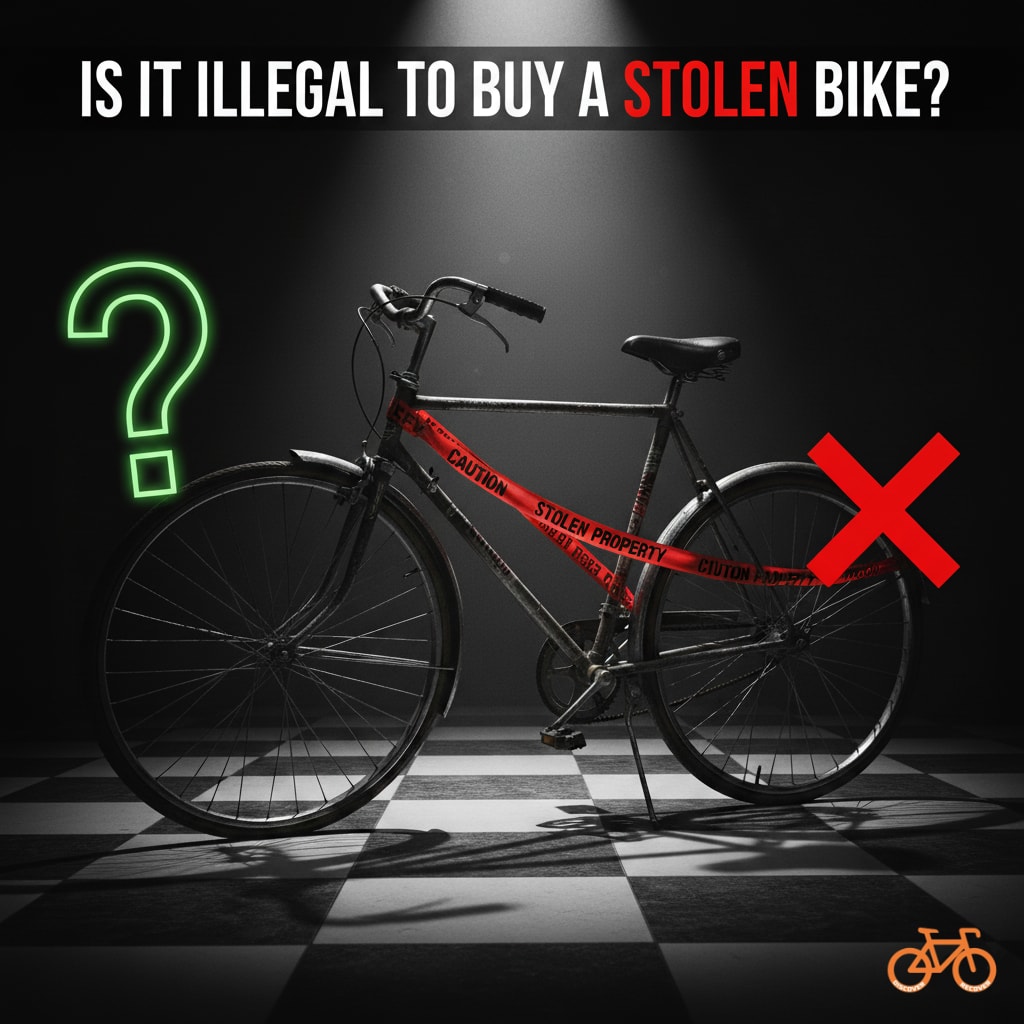 Is het illegaal om een gestolen fiets te kopen?